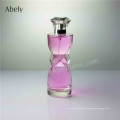 3.4fl. Oz botella de perfume de vidrio con forma de mujer elegante